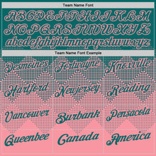 Charger l'image dans la galerie, Custom Teal Medium Pink 3D Gradient Square Shape Performance Polo Shirt