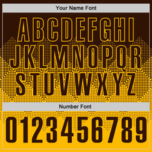 Загрузить изображение в средство просмотра галереи, Custom Brown Gold 3D Gradient Square Shape Performance Polo Shirt