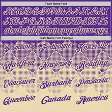 Charger l'image dans la galerie, Custom Purple Cream 3D Gradient Square Shape Performance Polo Shirt