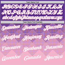 Загрузить изображение в средство просмотра галереи, Custom Purple White-Light Pink 3D Gradient Square Shape Performance Polo Shirt