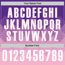 Загрузить изображение в средство просмотра галереи, Custom Purple White-Light Pink 3D Gradient Square Shape Performance Polo Shirt