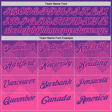 Laden Sie das Bild in den Galerie-Viewer, Custom Purple Pink 3D Gradient Square Shape Performance Polo Shirt