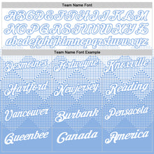 Загрузить изображение в средство просмотра галереи, Custom White Light Blue 3D Gradient Square Shape Performance Polo Shirt