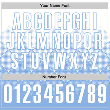 Загрузить изображение в средство просмотра галереи, Custom White Light Blue 3D Gradient Square Shape Performance Polo Shirt