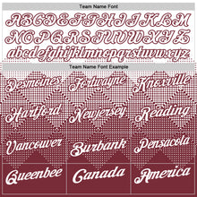 Загрузить изображение в средство просмотра галереи, Custom White Burgundy 3D Gradient Square Shape Performance Polo Shirt