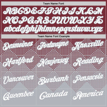 Charger l'image dans la galerie, Custom Burgundy White-Gray 3D Gradient Square Shape Performance Polo Shirt