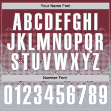 Charger l'image dans la galerie, Custom Burgundy White-Gray 3D Gradient Square Shape Performance Polo Shirt