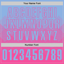 Load image into Gallery viewer, Custom Light Blue Pink 3D Gradient Square Shape Performance Polo Shirt