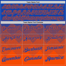 Charger l'image dans la galerie, Custom Thunder Blue Orange 3D Gradient Square Shape Performance Polo Shirt