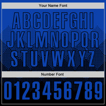 Загрузить изображение в средство просмотра галереи, Custom Thunder Blue Black 3D Gradient Square Shape Performance Polo Shirt