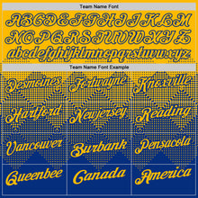 Load image into Gallery viewer, Custom Gold Royal 3D Gradient Square Shape Performance Polo Shirt