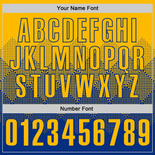 Load image into Gallery viewer, Custom Gold Royal 3D Gradient Square Shape Performance Polo Shirt