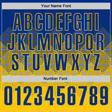 Load image into Gallery viewer, Custom Royal Yellow 3D Gradient Square Shape Performance Polo Shirt