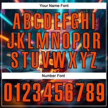 Load image into Gallery viewer, Custom Aqua Orange-Black 3D Flame Skull Bowling Performance Polo Shirt