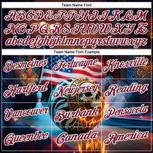 Загрузить изображение в средство просмотра галереи, Custom Brown Crimson-White 3D American Flag Flame Skull Bowling Performance Polo Shirt