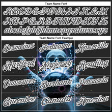 Load image into Gallery viewer, Custom Steel Gray White 3D Galaxy Leopard Print Skull Bowling Performance Polo Shirt