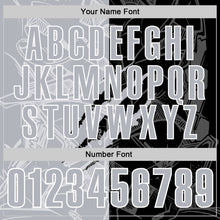 Laden Sie das Bild in den Galerie-Viewer, Custom Graffiti Pattern Gray Black-White 3D Scratch Performance Polo Shirt