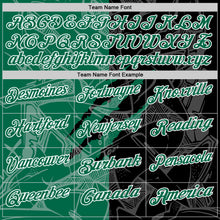 Load image into Gallery viewer, Custom Graffiti Pattern Kelly Green Black-White 3D Scratch Performance Polo Shirt