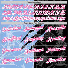 Laden Sie das Bild in den Galerie-Viewer, Custom Graffiti Pattern White Black Light Blue-Pink 3D Scratch Performance Polo Shirt