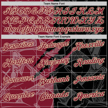 Laden Sie das Bild in den Galerie-Viewer, Custom Graffiti Pattern Crimson Black-Cream 3D Scratch Performance Polo Shirt