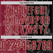 Laden Sie das Bild in den Galerie-Viewer, Custom Graffiti Pattern Crimson Black-Cream 3D Scratch Performance Polo Shirt