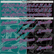 Laden Sie das Bild in den Galerie-Viewer, Custom Graffiti Pattern Teal Black-Pink 3D Scratch Performance Polo Shirt