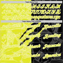 Load image into Gallery viewer, Custom Graffiti Pattern Neon Yellow Black-White 3D Scratch Performance Polo Shirt