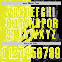 Load image into Gallery viewer, Custom Graffiti Pattern Neon Yellow Black-White 3D Scratch Performance Polo Shirt