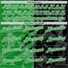Load image into Gallery viewer, Custom Graffiti Pattern Grass Green Black-White 3D Scratch Performance Polo Shirt