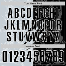 Laden Sie das Bild in den Galerie-Viewer, Custom Graffiti Pattern Black Silver-White 3D Scratch Performance Polo Shirt