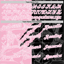 Load image into Gallery viewer, Custom Graffiti Pattern Light Pink Black-White 3D Scratch Performance Polo Shirt