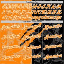 Laden Sie das Bild in den Galerie-Viewer, Custom Graffiti Pattern Bay Orange Black-White 3D Scratch Performance Polo Shirt