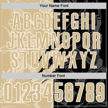 Laden Sie das Bild in den Galerie-Viewer, Custom Graffiti Pattern Vegas Gold Black-White 3D Scratch Performance Polo Shirt