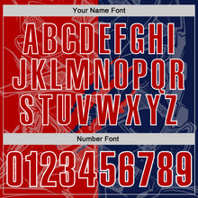 Load image into Gallery viewer, Custom Graffiti Pattern Red Navy-White 3D Scratch Performance Polo Shirt