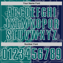 Load image into Gallery viewer, Custom Graffiti Pattern Teal Navy-White 3D Scratch Performance Polo Shirt