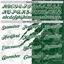 Laden Sie das Bild in den Galerie-Viewer, Custom Graffiti Pattern Green-White 3D Scratch Performance Polo Shirt