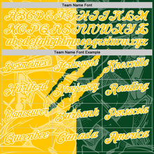 Charger l'image dans la galerie, Custom Graffiti Pattern Yellow Green-White 3D Scratch Performance Polo Shirt