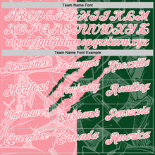 Load image into Gallery viewer, Custom Graffiti Pattern Medium Pink Green-White 3D Scratch Performance Polo Shirt