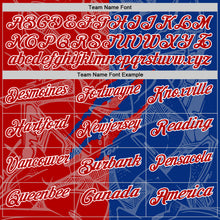 Laden Sie das Bild in den Galerie-Viewer, Custom Graffiti Pattern Red Royal-White 3D Scratch Performance Polo Shirt