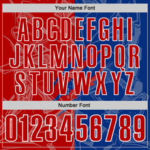 Laden Sie das Bild in den Galerie-Viewer, Custom Graffiti Pattern Red Royal-White 3D Scratch Performance Polo Shirt