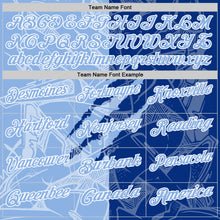 Загрузить изображение в средство просмотра галереи, Custom Graffiti Pattern Light Blue Royal-White 3D Scratch Performance Polo Shirt