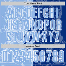 Загрузить изображение в средство просмотра галереи, Custom Graffiti Pattern Light Blue Royal-White 3D Scratch Performance Polo Shirt