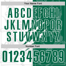 Загрузить изображение в средство просмотра галереи, Custom Graffiti Pattern Kelly Green-White 3D Scratch Performance Polo Shirt