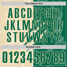 Загрузить изображение в средство просмотра галереи, Custom Graffiti Pattern Kelly Green-Cream 3D Scratch Performance Polo Shirt