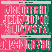 Load image into Gallery viewer, Custom Graffiti Pattern Neon Pink Kelly Green-White 3D Scratch Performance Polo Shirt