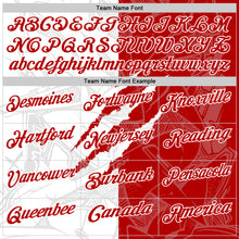 Load image into Gallery viewer, Custom Graffiti Pattern Red-White 3D Scratch Performance Polo Shirt