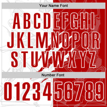 Load image into Gallery viewer, Custom Graffiti Pattern Red-White 3D Scratch Performance Polo Shirt