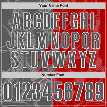 Загрузить изображение в средство просмотра галереи, Custom Graffiti Pattern Steel Gray Red-White 3D Scratch Performance Polo Shirt