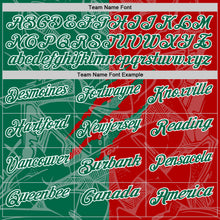 Load image into Gallery viewer, Custom Graffiti Pattern Kelly Green Red-White 3D Scratch Performance Polo Shirt