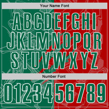 Load image into Gallery viewer, Custom Graffiti Pattern Kelly Green Red-White 3D Scratch Performance Polo Shirt